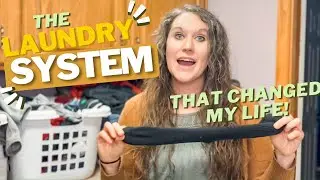 Large Family Laundry System that will save you SO MUCH TIME! Never get behind on laundry again!
