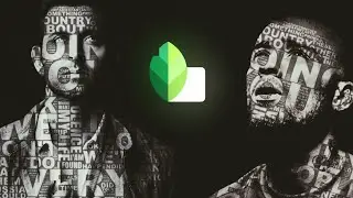 Typography | Text Effect on Face | Snapseed Tutorial | Edit