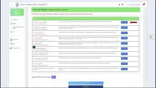 COEP Admission Portal Tutorial | Step 7: Upload Transcript