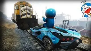 Gta5 doremon vs train | GTA5 MODS |