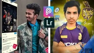 Special IPL  picsart photo editing tutorial - kkr IPL Lover picsart editing - IPL 2019