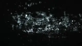 Free Slow Motion Footage || Water Drops On Black Screen || Kinemaster Footage
