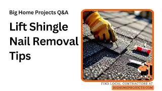 Lift-Shingle Nail Extraction Technique Roof Cement Tap