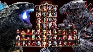 Mortal Kombat 9 - GODZILLA & MECHAGODZILLA - Expert Tag Ladder - Gameplay @(1080p) - 60ᶠᵖˢ ✔