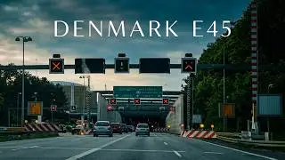 Relaxing Drive Through Denmark&rsquo;s E45 Highway & Limfjord Tunnel | Scenic Vodskov Views