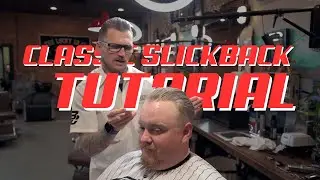 Slick-Back Haircut Tutorial- Traditional Haircut And Style Of The Classic Slick Back 4K