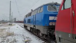 PRESS/DB Class 218, 218454 departing Bad Kleinen