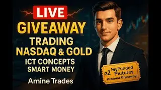💥TUESDAY GIVEAWAY & TRADING Nasdaq & GOLD📈 ICT CONCEPTS  #trading  #daytrading  #maroc  #money