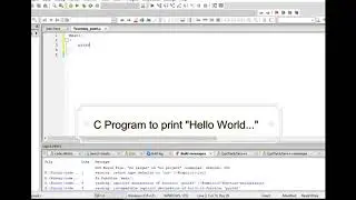 C Program to print Hello World