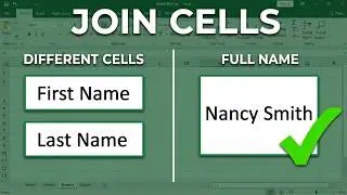 How to join text from different cells in Excel ll And & Concatenate functions in Excel