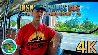 Disney Bus Ride From Disney Springs to the Contemporary Resort | 4K | 2023