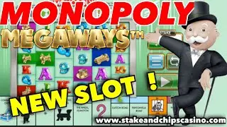 WHATS IT LIKE ? 🚨 NEW MONOPOLY SLOT MEGAWAYS 🚨 Casino Game Play Review & WIN