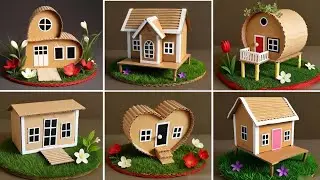 6 Super Easy Cardboard Houses You Can Make in Just 1 Minute | DIY Craft
