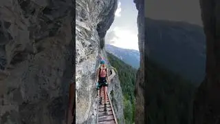 Thrill-seekers climb Switzerland&rsquo;s Oldest Via Ferrata 🇨🇭