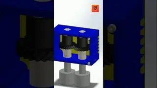 Gearbox simulation 3d design #motionstudy  #shortvideo