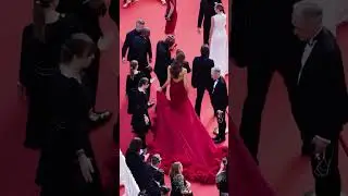 msPeru Bordeux gown Red Carpet moment @TVFestivaldeCannes #cannes2024  #manishmalhotra #longgowns