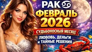 Рак ♋ Февраль 2026 — Судьбоносный месяц: Скрытых Решений