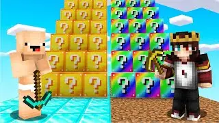 Minecraft'ta Sakar Bebek ile Aşırı Şanslı Blok A&ccedil;tık