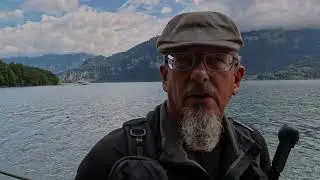 R&uuml;ckfahrt von den Beatush&ouml;len mit dem Raddampfer, von @BLSBahn  der Bl&uuml;mlisalp nach Thun