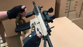 Оружие с Алиэкспресс NEW! STD KAC PDW gel ball gun орбиган автомат орбиз