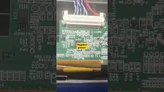 negative picture on tv screen