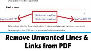 How to Remove Unwanted Lines or Hyperlinks from PDF