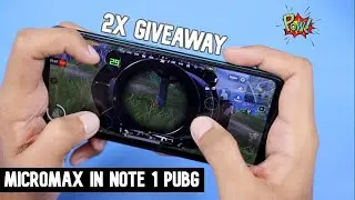 Micromax In Note 1 PUBG Gaming Test with FPS & Heating  | 2X Giveaway 🎁🎁