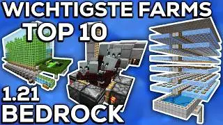 TOP 10 WICHTIGSTE FARMEN in Minecraft Bedrock 1.21 – DU BRAUCHST SIE!