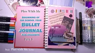 PLAN WITH ME: Beginning of the Year BULLET JOURNAL for Students. Let's plan for success! #bujo #pwm