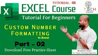 Excel Tutorials in Hindi | Custom Number Format in Excel | Number Format Part-02 #exceltutorial #TFB