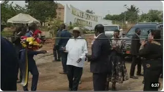 PRESEDENT MUSEVEN ARRIVES AT MCC