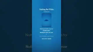 Nothing But White - Halday