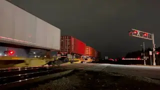 CSX 747 Leads Long CSX I032-03 NB Intermodal  Combo Train Florence SC