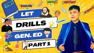 LET Review Drills (General Education) with rationalization PART 1