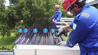 Pemasangan SolarTuff Greca - Premium Corrugated Polycarbonate Roofing Sheet Installation