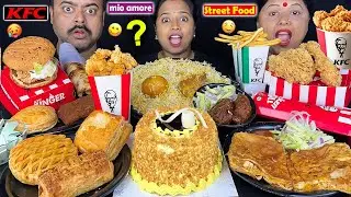 MIO AMORE vs KFC vs STREET FOOD EATING CHALLENGE | CAKE vs PASTRY EATING CHALLENGE VIRAL VIDEO