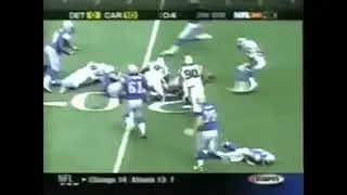 Mike McMahon gets drilled by Julius Peppers - Lions @ Panthers 2002