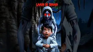 घाव की चुडैल दुल्हन 😱 | Laash Se Shaadi #aihindistory94 #cartoon #horror #ai #animation #bhutiya