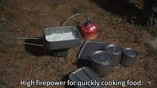 Whitsunday Camping Stove, Titanium Box and Titanium Cups for Outdoor Cooking