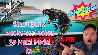 METALKITOR Steampunk Mechanical Cobra 3D Metal Model