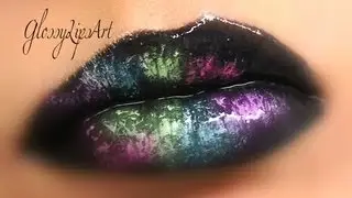 Colorful Metallic Looking Lips ~ Tutorial