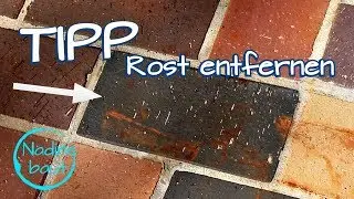 Rostflecken auf Stein entfernen