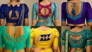 🎉50+ Latest blouse Back Nack Designs 2025 /🎉 Latest Blouse Nack Designs 2025/ Blouse Designs 2025