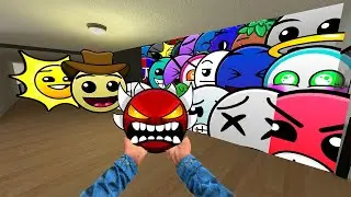 Saving Baby AngryFace From Geometry Dash Emoji, Fire in the hole, Lobotomy Dash, More Nextbot in Gmo