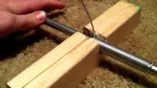 Chainmaille wood box coil jig