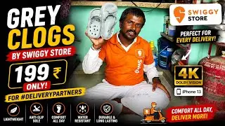 Grey clogs by Swiggy store 199₹ only for #deliverypartners