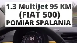 Fiat 500 1.3 MultiJet 95 KM (MT) - pomiar spalania