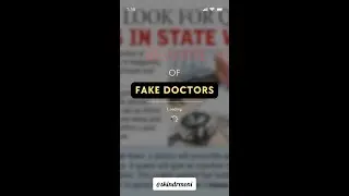 Beware of FAKE DOCTORS!
