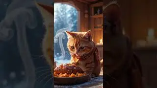 Roasted Sweet Potato   #CookingCat #ChefKitten #PixarStyle #CuteCat