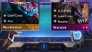 warwick and mordekaiser 2 star tft set8.5